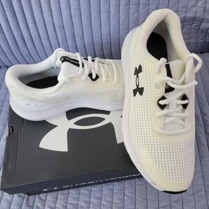 Under Armour White Mesh Running Shoes